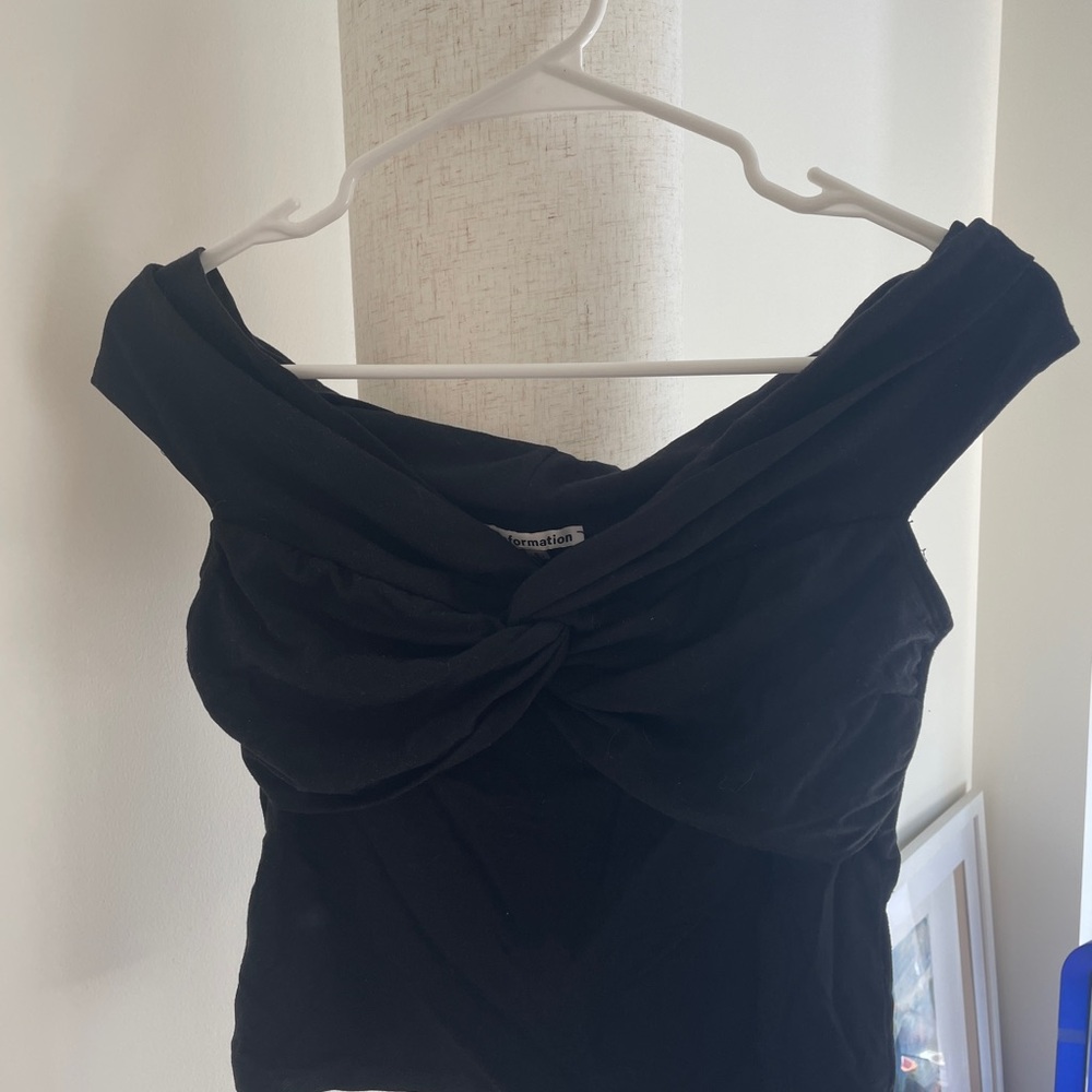 Black Off the Shoulder Top